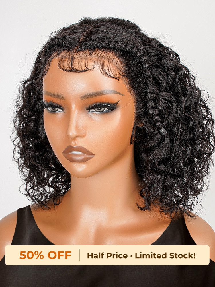 Water Wave Pre Styled 13x4 Lace Frontal Wigs Ready To Go