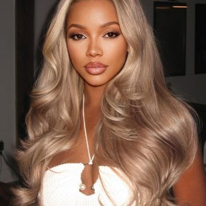 Mushroom Blonde 13x6 Lace Frontal Body Wave Wig With Layered Cuts