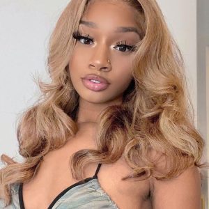 Color #6 Medium Brown Hair Lace Frontal Wigs Chestnut Brown Hair Wig