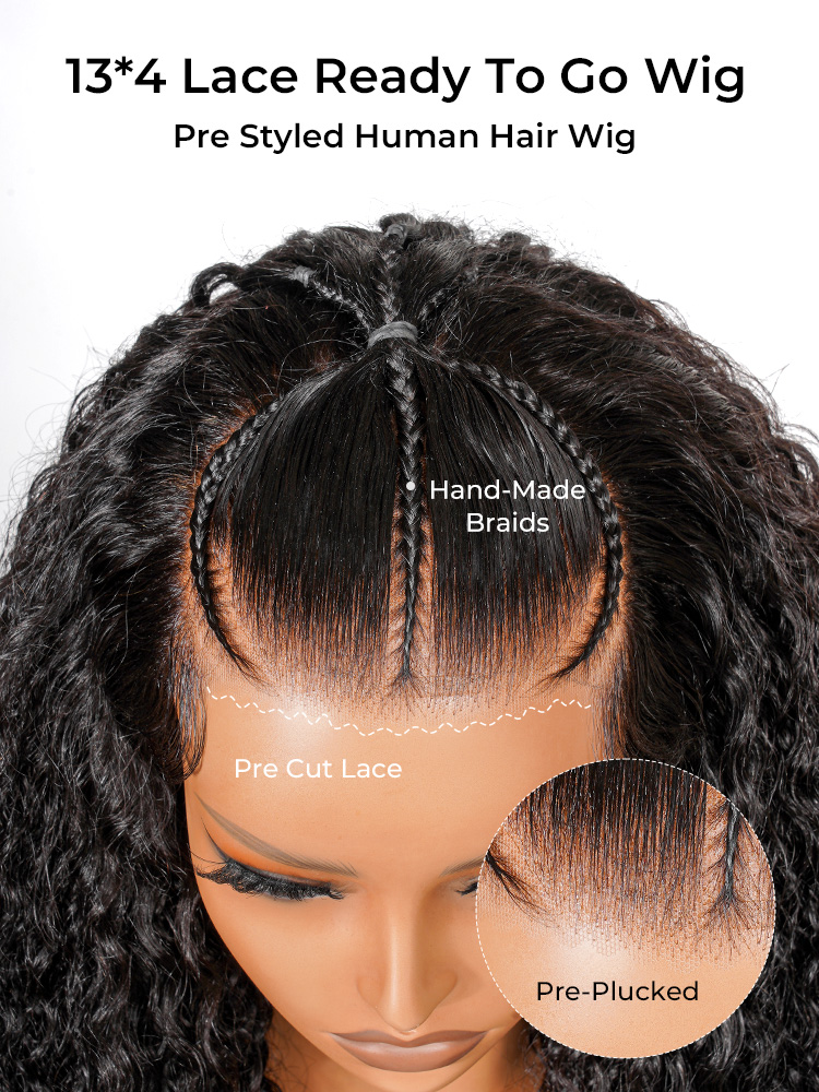 $199 for 2 Glueless Wigs: 13x4 Pre Braided Wig and 7x5 Wig - Image 3