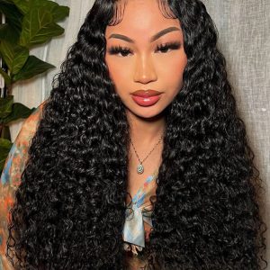 Double Drawn Water Wave 13x6 Built-In Scalp Wig Natural Wave Hair