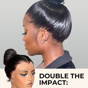 M Hairline 360 Lace Frontal Straight Wig 250% Density