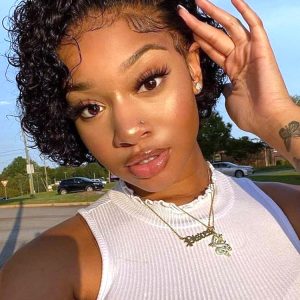 Curly Short Bob Wigs 13*6 Lace Frontal Wig