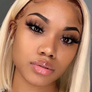 #4/613 Blonde Bob Wigs with Dark Brown Roots Ombre Lace Closure Bob Wigs