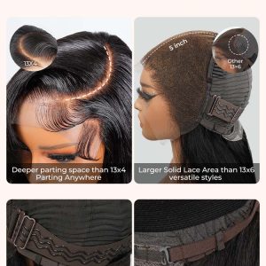$15 OFF Single Knots Parting Max 13x5 HD Lace Front Wigs 300% High Density Virgin Human Hair