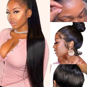 Alipearl Straight Hair 360 Lace Frontal Wig Pre-plucked 360 Lace Wigs