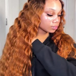 Crimp Wavy Honeyed Bliss Drawstring 13x6 Lace Front Wig M Hairline