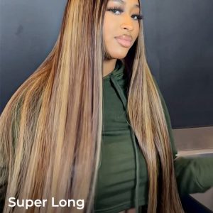 300% Density 13x6 HD Lace Front 4/27 Highlight Straight Wigs