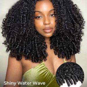 250% Density Burmese Curly 5x7 Pre Cut Lace Front Wig With Drawstring