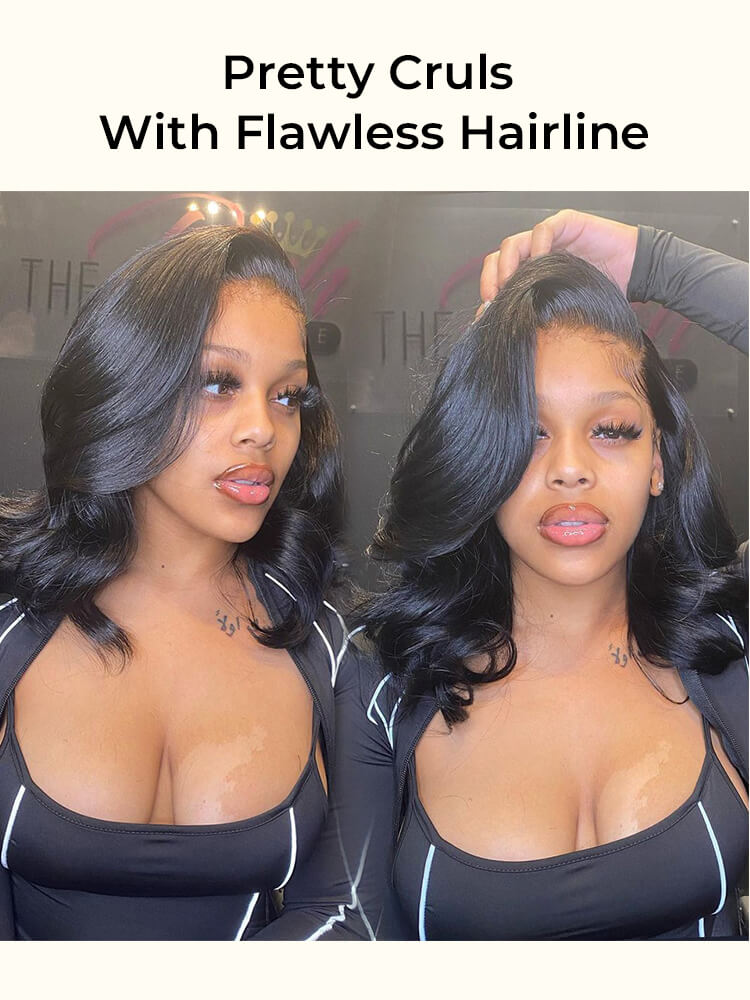 Ready To Go Short Bob Wigs Body Wave Human Hair Bob Wig - Image 2