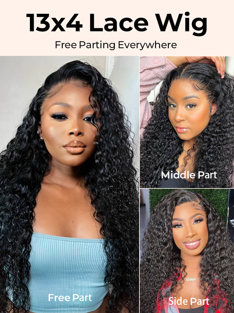Deep Wave Wig 5x5 Lace Closure Wig 13x4 Real Human Hair Glueless Wigs - Image 6