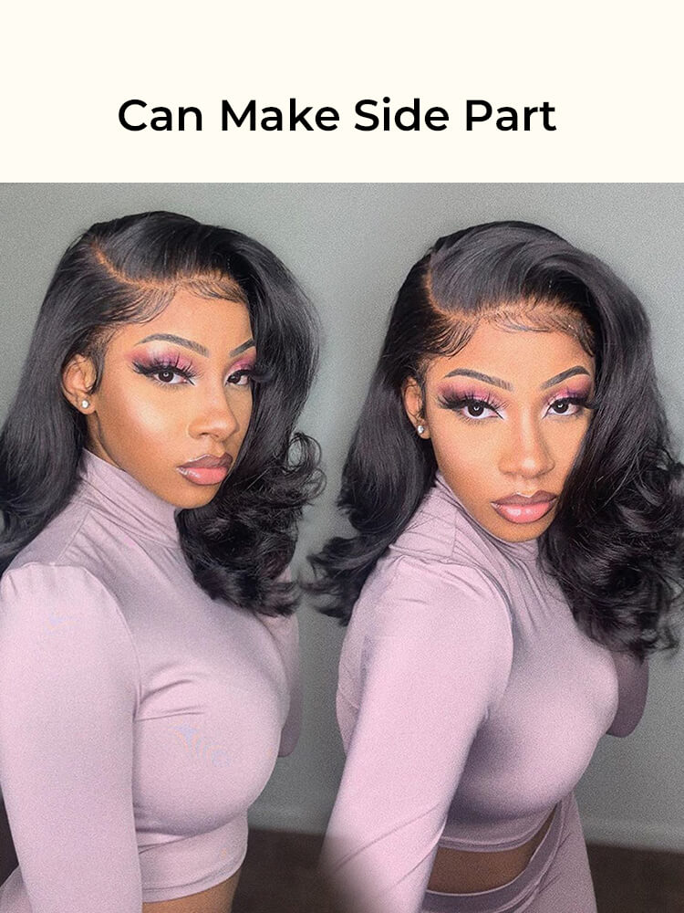 Ready To Go Short Bob Wigs Body Wave Human Hair Bob Wig - Image 3