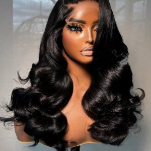 Face-Framing Layered Cut Body Wave Side Part 250% Density Wig