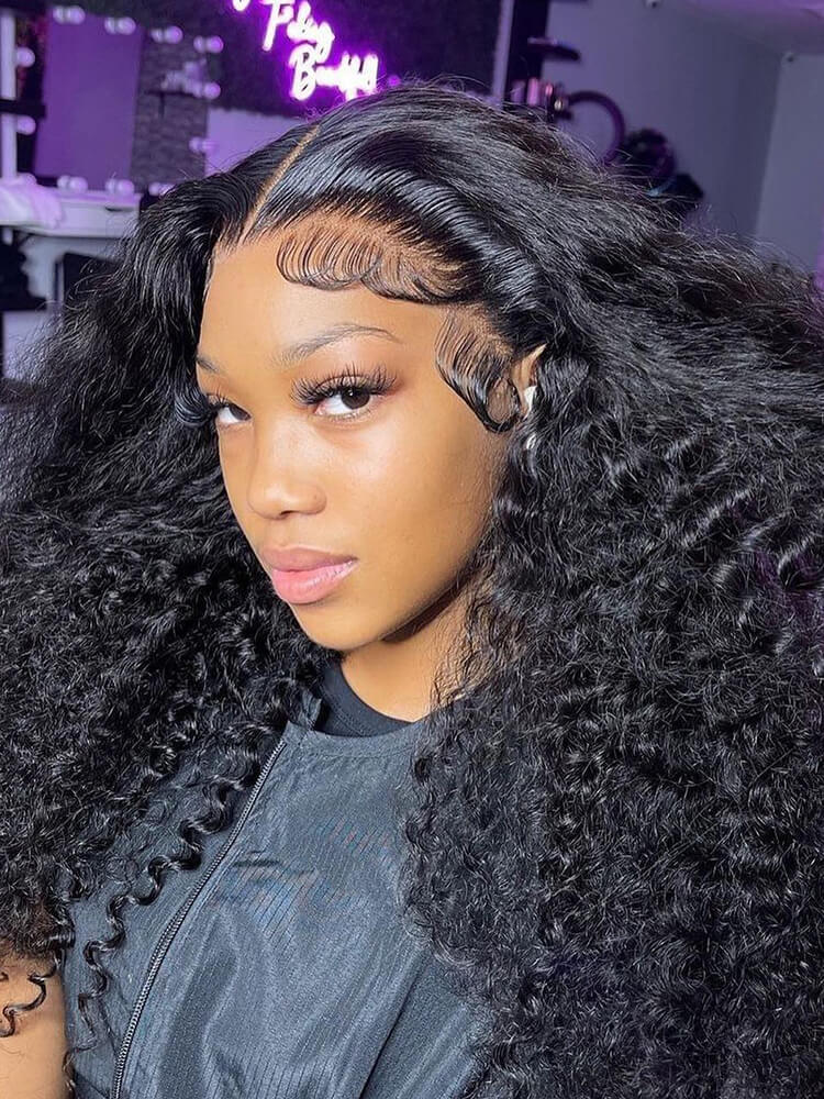 Deep Wave Wig 5x5 Lace Closure Wig 13x4 Real Human Hair Glueless Wigs - Image 3