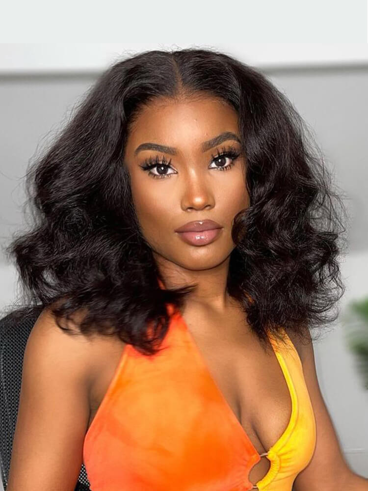 Ready To Go Short Bob Wigs Body Wave Human Hair Bob Wig - Image 5