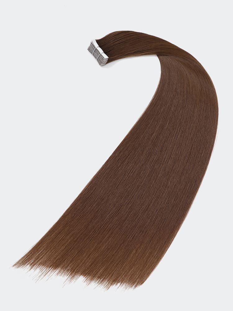 #4 Color Tape In Hair Straight Double Drawn 100% Human Hair Extensions - Image 5