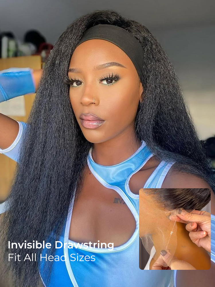 Yaki Straight 360 Glueless Lace Wig Ready To Go Natural Hairline - Image 6