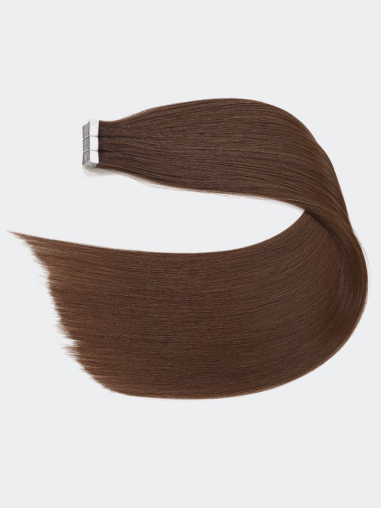 #4 Color Tape In Hair Straight Double Drawn 100% Human Hair Extensions - Image 6