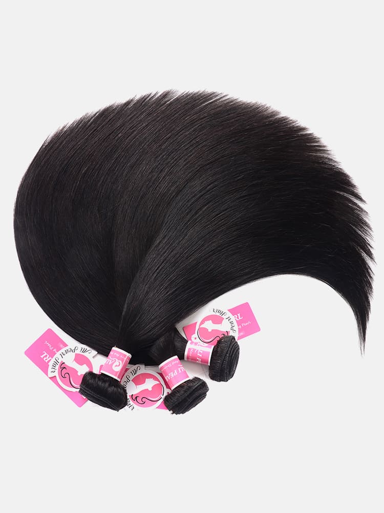 Alipearl Brazilian Straight Virgin Hair 3 pcs with 13x4 Lace Frontal - Image 7