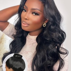 Body Wave 360 Lace Frontal Wig Natural Color Pre-plucked with Baby Hair