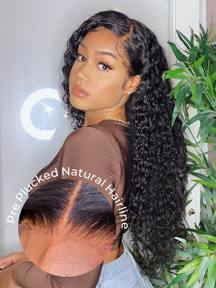 Deep Wave Wig 5x5 Lace Closure Wig 13x4 Real Human Hair Glueless Wigs - Image 4