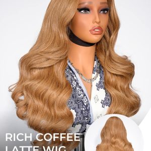 Coffee Latter 13x6 Lace Frontal Body Wave Colored Wig with M Hairline