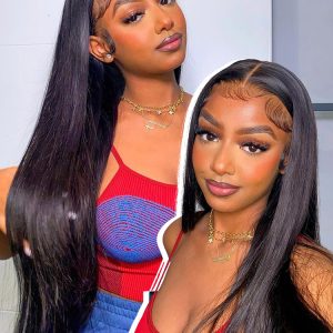 Alipearl Hair HD Lace Wigs 13*4 Frontal Wigs Skin Melt Straight Human Hair Wigs