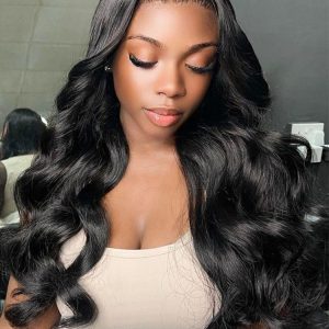 Glueless Ready To Go Body Wave Wig 7x4 Lace Closure Wig Human Hair Pre Plucked