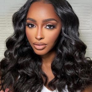 Raw Hair 13x6 Undetectable HD Lace Frontal Wig with Single Knots Super Double Drawn 300% Density 16 Inch