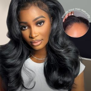 Affordable 250 Density Body Wave Glueless Half Wig Human Hair