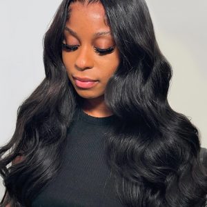 Widows Peak M Hairline Loose Body Wave 13x6 HD Lace Front Single Tiny Knots Wig
