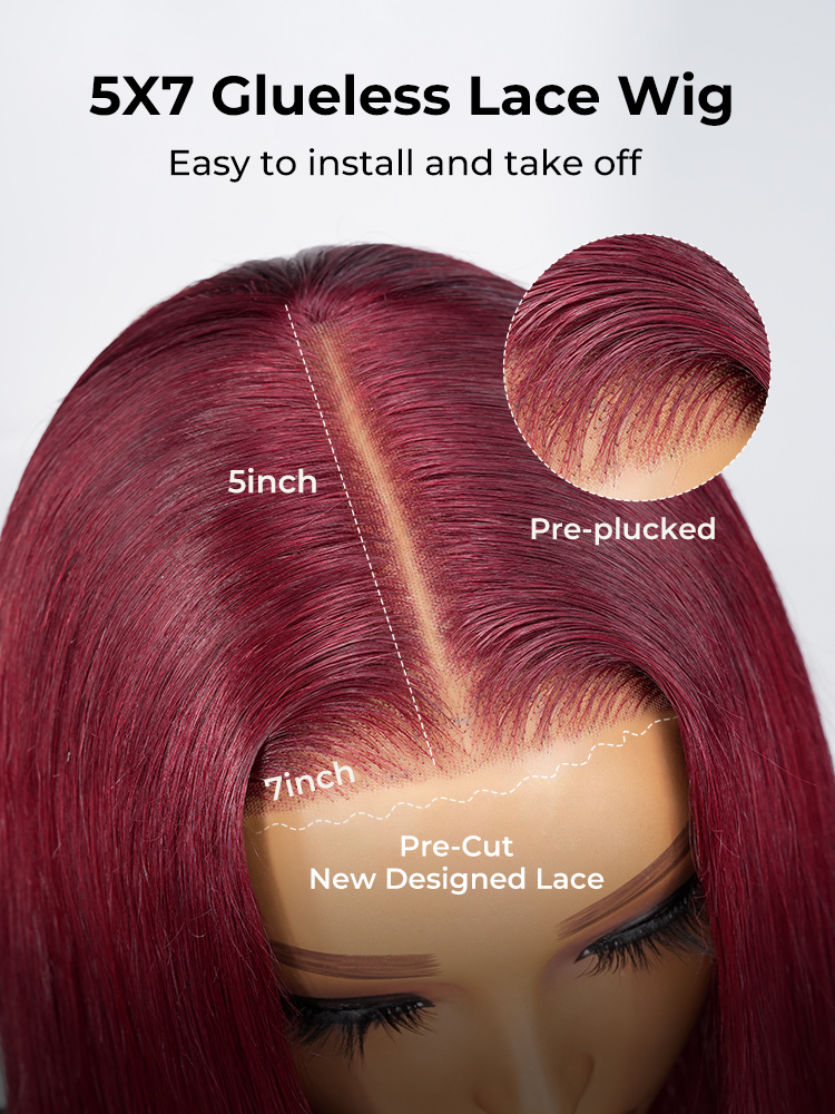 $299 for 2 Wigs: 13x6 Braided Wig and Cherry Cola Red Wig - Image 7