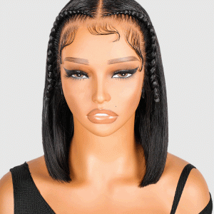 Stylist Braided Short Bob Wig Glueless 13x4 Front Wig