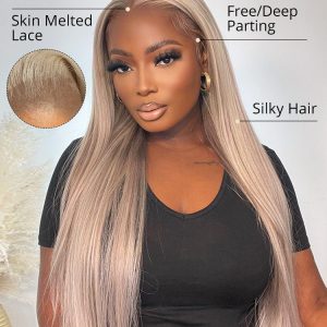 Alipearl Exclusive Original Blonde Highlight #P18/613 Straight Human Hair Wigs Blonde Hair With Highlights For Sale