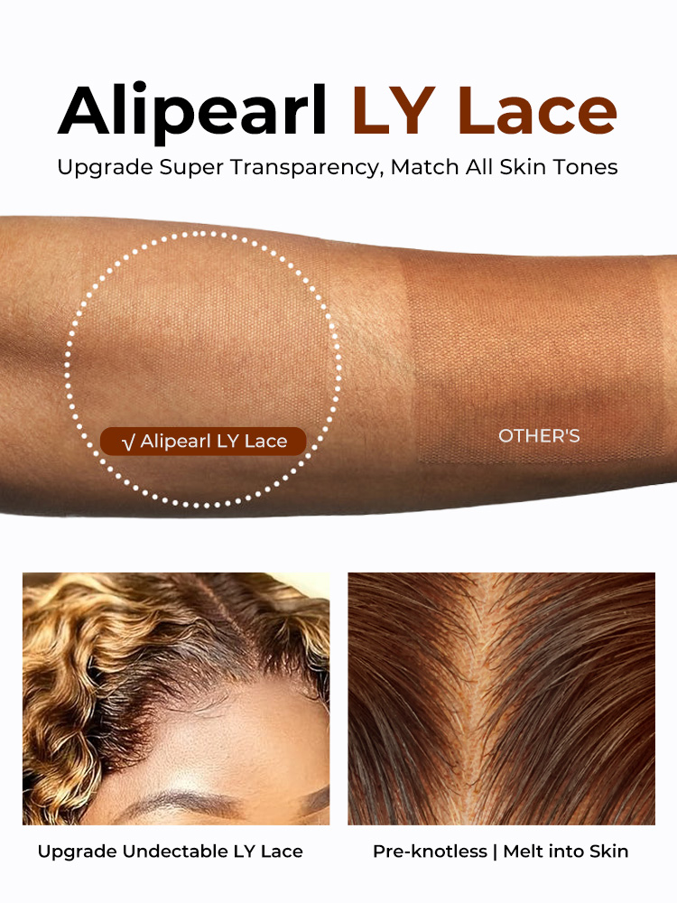 Highlight Human Hair Lace Front Wigs Deep Wave Ombre Lace Front Wigs - Image 2